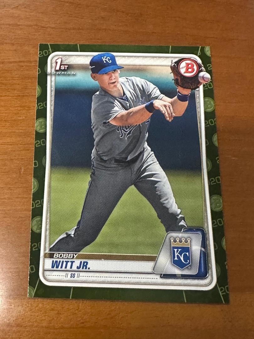 2020 Bowman Paper Bobby Witt Jr 1st Prospect Camo #BP-25