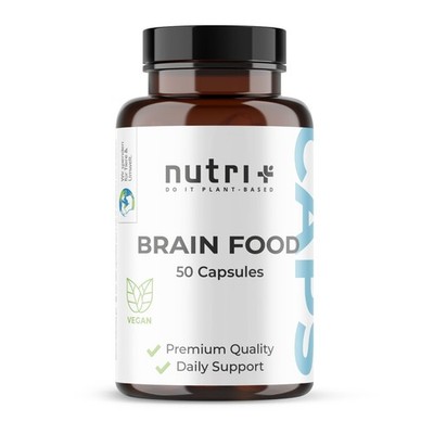 Brain Food Kapseln für geistige Leistung - Gedächtnis Gehirn Beruf Schule Lernen