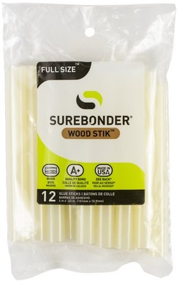 Surebonder All-Temp WoodStik Klebesticks 12/Pkg - 7/16''X4'' - WS-12