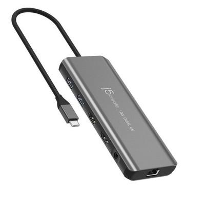 j5create JCD398-N Jcd398 Usb-C Dual 4K Hdmi  10Gbps Mini Dock, Black ~E~