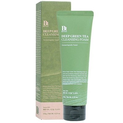 Benton Deep Green Tea Cleansing Foam Beruhigender Gesichtsreinigungsschaum   120