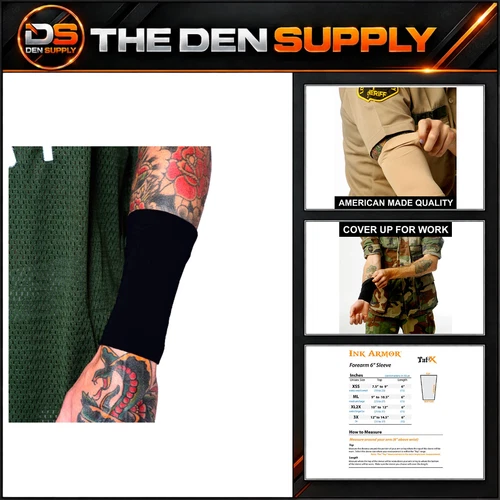 Black Tattoo Cover Up Sleeve - Medium/Large Forearm Ink Armor Protection video thumbnail