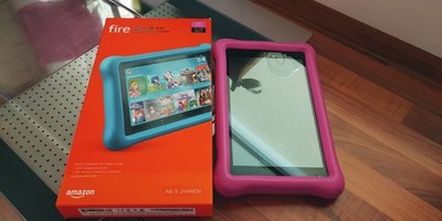 Amazon Fire 8 Kids Edition Pad incl. Schutzhülle Pink Neuwertig