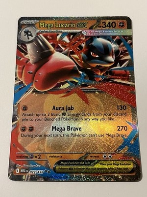 Mega Lucario ex 077/132 HP 340 Fresh Pack Pokémon 2025 HOLO MINT ***