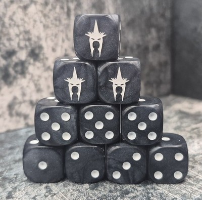 Hexenkönig, inspirierte benutzerdefinierte Würfel, ideal für Spiele wie AOS & Herr der Ringe