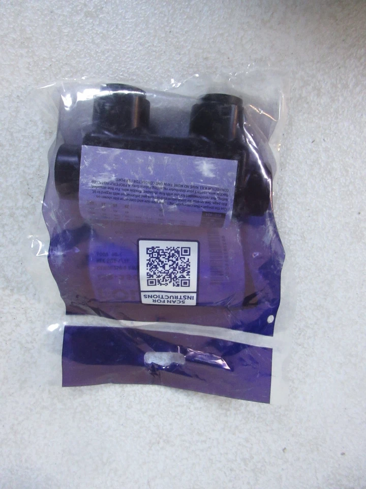 Polaris 250 MCM - 6 AWG Bagged Insulated In-Line Splice, Black - Image 3 of 3