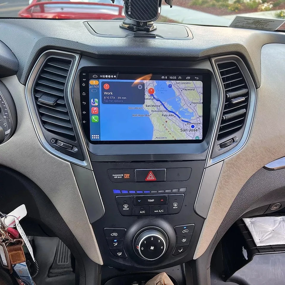 CARPLAY CAR RADIO GPS STEREO NAVI FM FOR HYUNDAI SANTA FE SPORT IX45 2013-2018 - Image 2 of 4