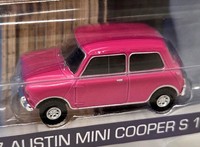 Greenlight 1/64 Austin Mini Cooper S 1275 1967 Bright Pink Diecast Model Car