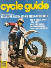 Cycle Guide October 1978 - Husqvarna 125CR BMW R65 R100RS Turbo R80/7 XL250S
