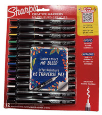 Sharpie Creative Markers, Medium Bullet Tip, Assorted Colors, 12/Pack