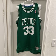 Green Boston Celtics Larry Bird Adidas Hardwood Classics Jersey