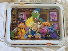 Eureka's Castle VTG 1991 NICKELODEON Metal Tray MTV 17" X 12.5" 6" Fold-Up Legs