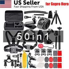 50 in 1 Action Camera Accessories Kit for GoPro Hero 12 11 10 9 DJI OSMO Action