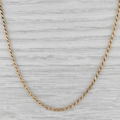 Chopard Rope Chain Necklace 18k Yellow Gold 16.5'' 1.8mm
