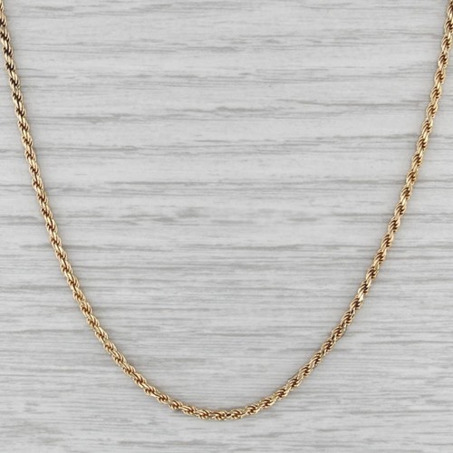 Chopard Rope Chain Necklace 18k Yellow Gold 16.5" 1.8mm