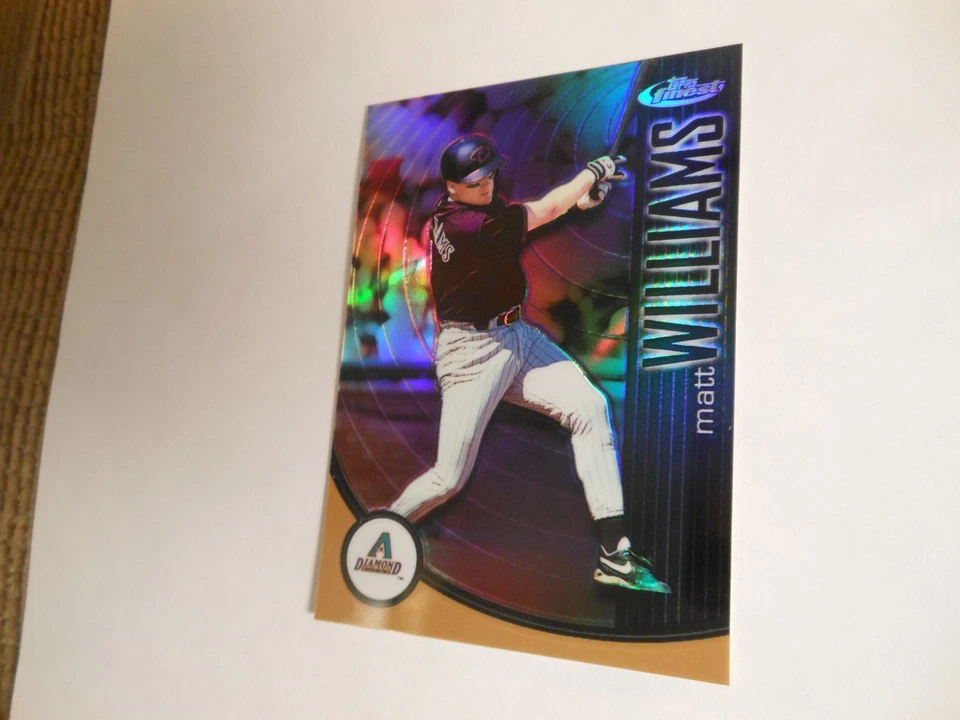 2001 Finest Refractors #76 Matt Williams Arizona Diamondbacks #468/499 - Image 2 of 4