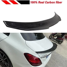 For Mercedes Benz W205 2015-2021 Sedan Rear Trunk Spoiler Carbon Fiber Wing New
