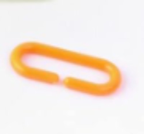 1 orange Plastic Chain Link, Used
