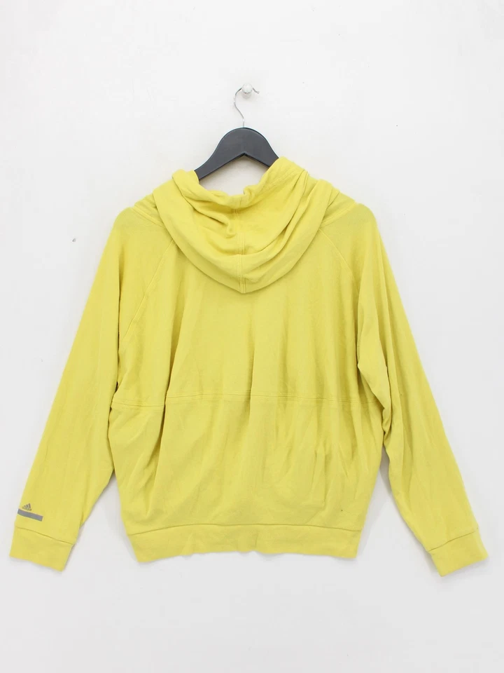 Sudadera con capucha para mujer Stella McCartney M amarilla poliéster con otra cremallera completa Foto 2 de 4