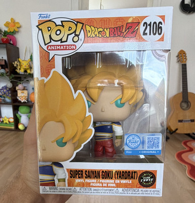 Funko Pop! Animation Dragon Ball Z Super Saiyan Goku (Yardrat) 2106 GLOW CHASE