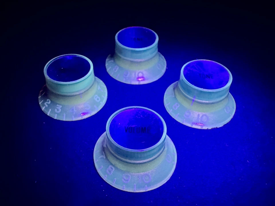 Correcto Vintage Especificación Butirato 1960 R0 Reedición Perillas Reflectoras Gibson Les Paul Foto 2 de 2