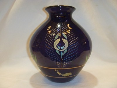 Fenton Peacock Vase, NIB, Centennial Collection, LE, #379, Signed, 8808KC