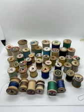 Lot 43 Vintage wood thread spools, Clarks, Coats, Star, Talon Others