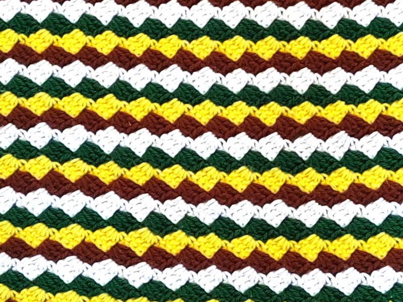 CROCHET AFGHAN  BLANKET  NEW!