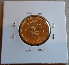 1991 BUNC £1 Coin Flax Plant.