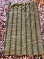 Vintage set of 4 Green Velvet Drapes / lined curtains
