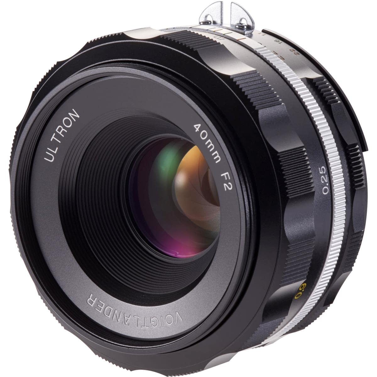 Voigtländer ULTRON 40mm F2 Voigtlander Ultron 40mm F2 SL II S Aspherical Nikon F Black Rim