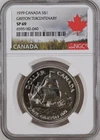 1979 Canada Silver $1 Griffon Tercentenary Specimen NGC SP69