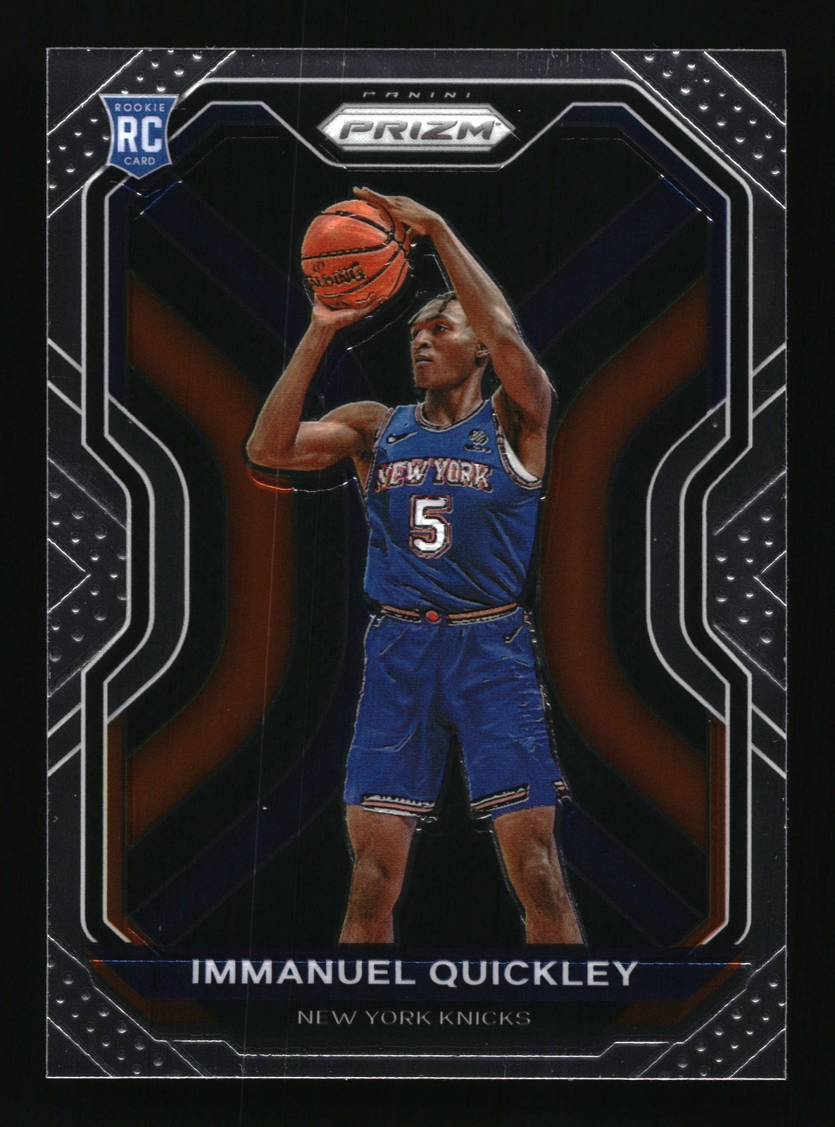 2020-21 Panini Prizm Immanuel Quickley #296 New York Knicks RC Basketball Card