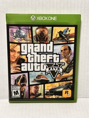 Grand Theft Auto V 5 (Microsoft Xbox One, 2014) Complete with Map and Manual