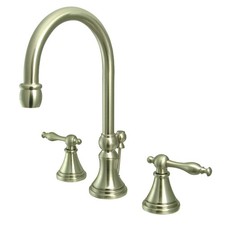 Kingston Brass KS298.NL Governor 1.2 GPM Widespread Bathroom - Nickel