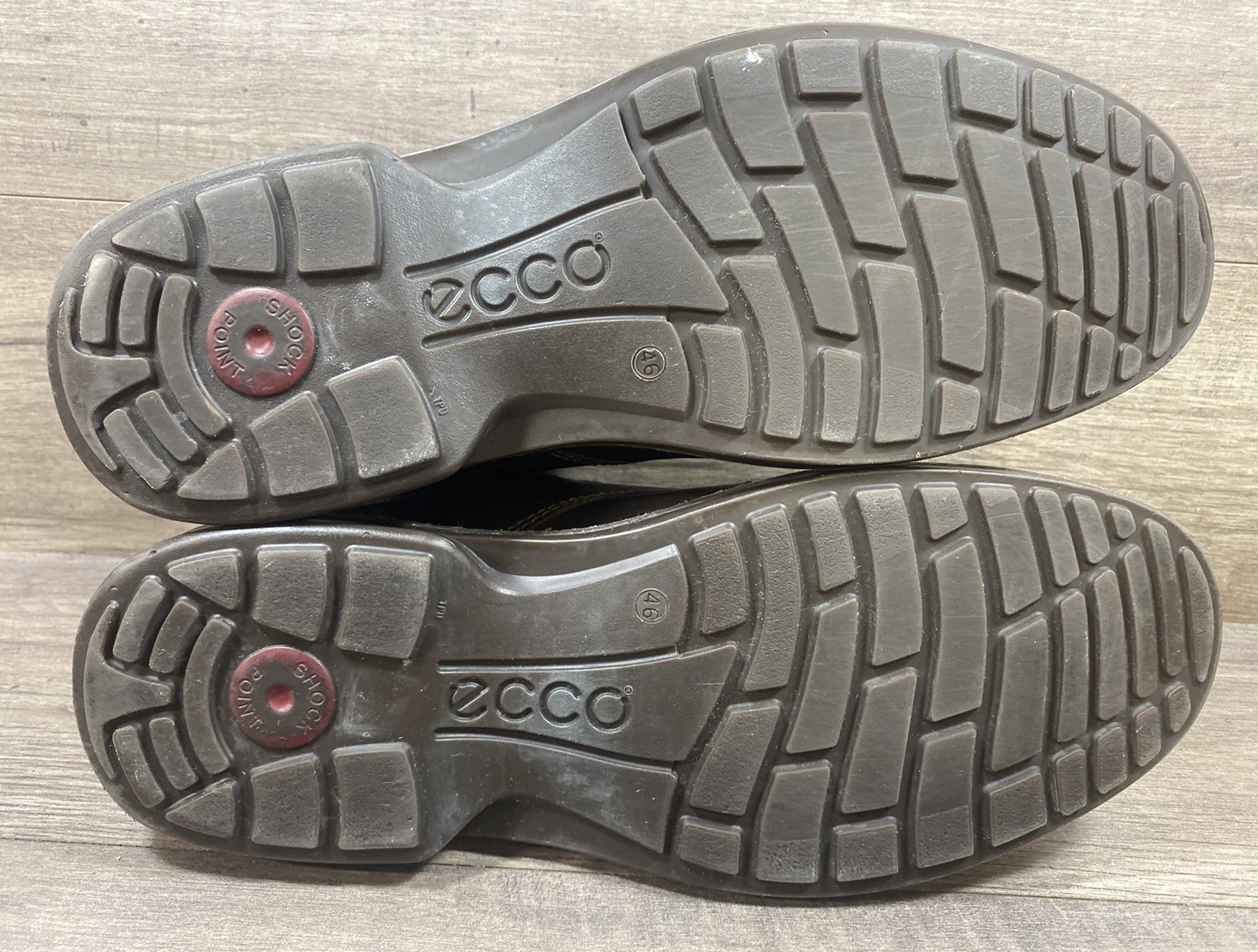 ECCO Turn GTX Waterproof Chukka Tie Soft Brown Leather Mens Size 46 US 11 11.5