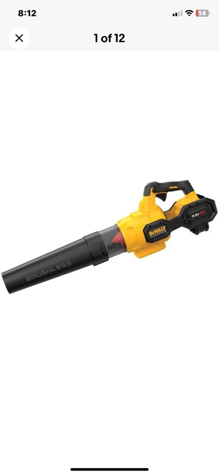 Soplador de mano sin escobillas DEWALT DCBL772B 60V MAX FLEXVOLT (solo herramienta) Foto 4 de 4