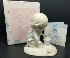 1993 Precious Moments Figurine His little treasure Special Edition MEMBERS ONLY