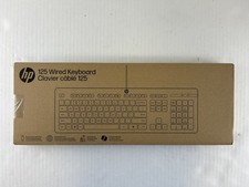 AY2Y7AA ABA HP 125 Wired Keyboard USB Type A Full Size 3-Zone Layout Black