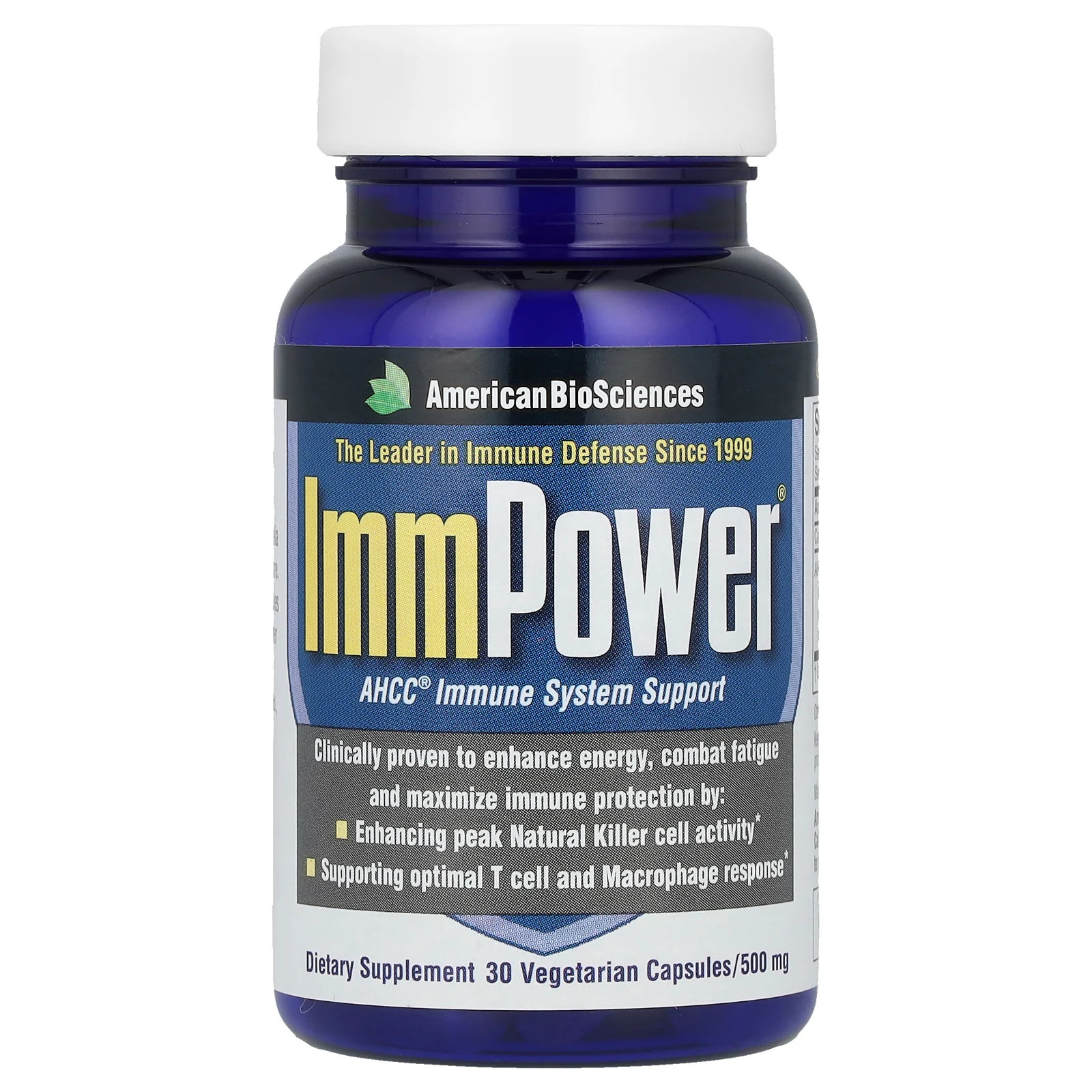 ImmPower  AHCC , 500 mg, 30 Vegetarian Capsules