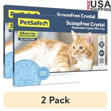 ScoopFree Crystal Cat Litter Tray Fresh Scent Odor Control No Scooping Dust Free