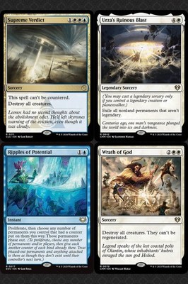 mtg best phase out cards 10 Blue Kamigawa: Neon Dynasty For Commander, Ranked Kratos, Stoic Father and Atreus,