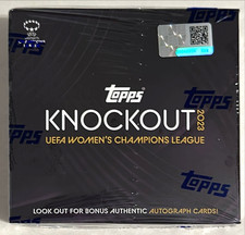2023 Topps Knockout UEFA Women's Champions League Soccer Box New Factory Sealed
