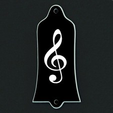 GUITAR TRUSS ROD COVER - Custom Engraved - Fits USA GIBSON - TREBLE CLEF Music