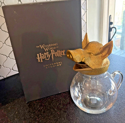 Rare Discontinued Universal Studios Harry Potter Hog's Head Pitcher Jug With Box