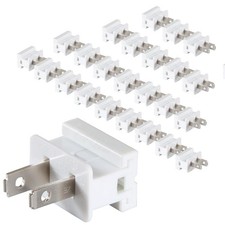 25PCS SPT-1 Male Vampire Plug, White Plug Connectors White-Male