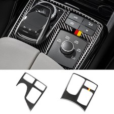 Interieur Carbon Konsole Armlehne Multimedia Abdeckung f&uuml;r Mercedes GLE 15-2018