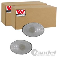 2X VAN Wezel Blinker Weiß Seitenblinker Vorne Beidseitig Passend FÜR Opel