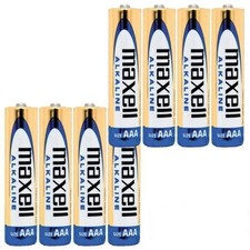 8x Maxell AAA LR03 Alkaline Batteries 1.5V Micro MN2400 Long Life