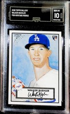 2018 Topps Gallery Heritage H-38 Walker Buehler Dodgers RC Rookie Card GMA 10. rookie card picture